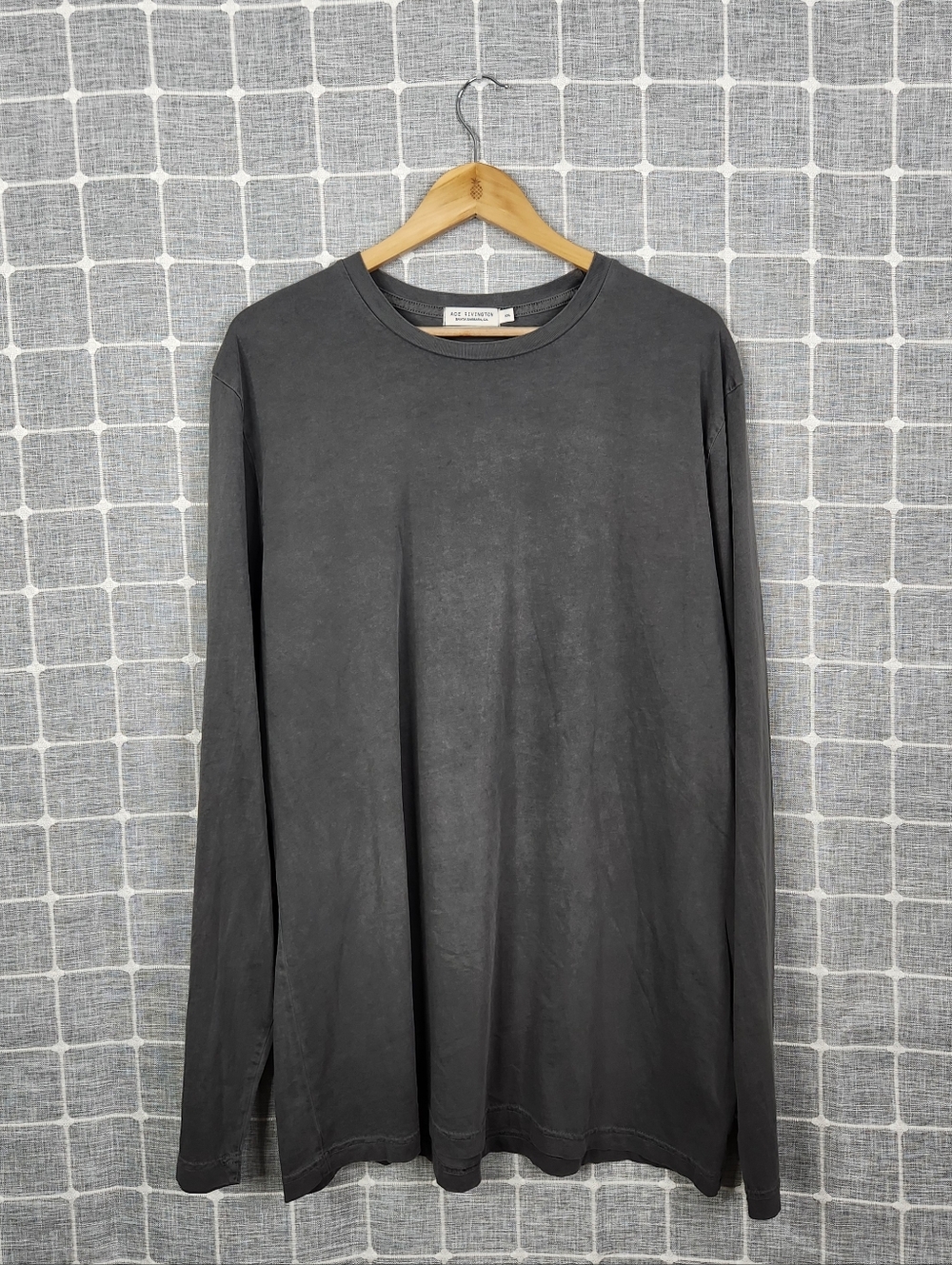 Ace Rivington Long Sleeve Crewneck Shirt - Charcoal